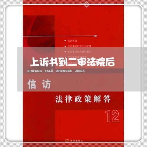 上诉书到二审法院后 上诉书到二审法院后