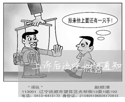 上诉后法院如何通知