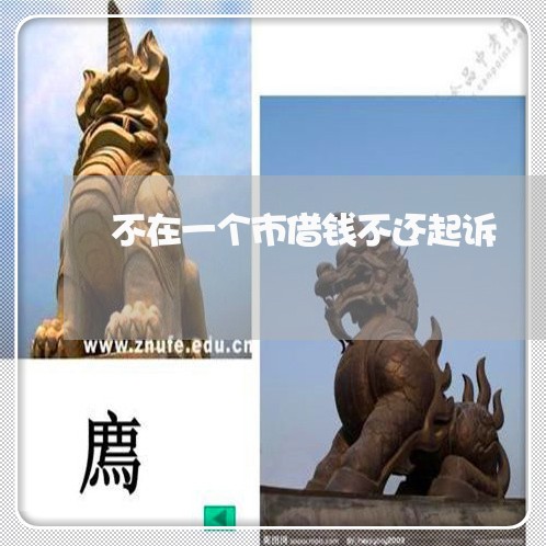 不在一个市借钱不还起诉