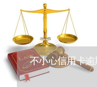 不小心信用卡逾期上征信了吗/2023110126968