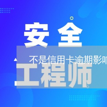 不是信用卡逾期影响征信么/2023062060693