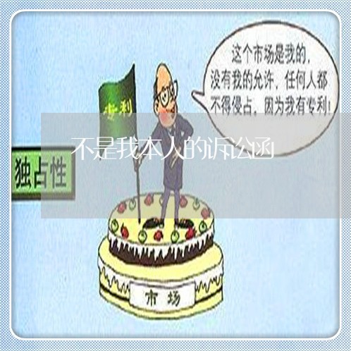 不是我本人的诉讼函
