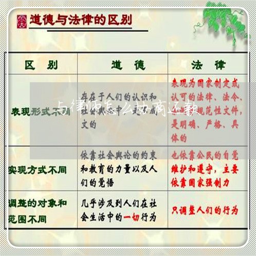 与律师怎么协商还款/2023070826050