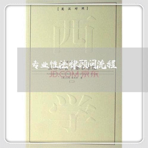 专业性法律顾问流程