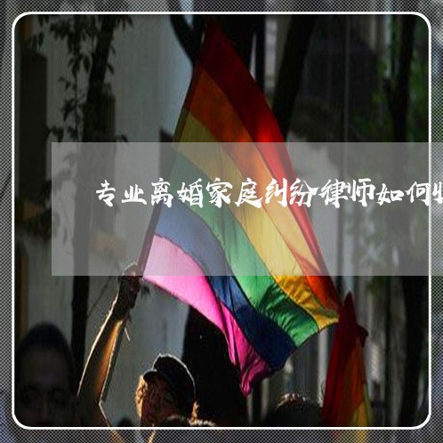 专业离婚家庭纠纷律师如何收费 专业离婚家庭纠纷律师如何收费