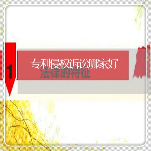 专利侵权诉讼哪家好 专利侵权诉讼哪家好