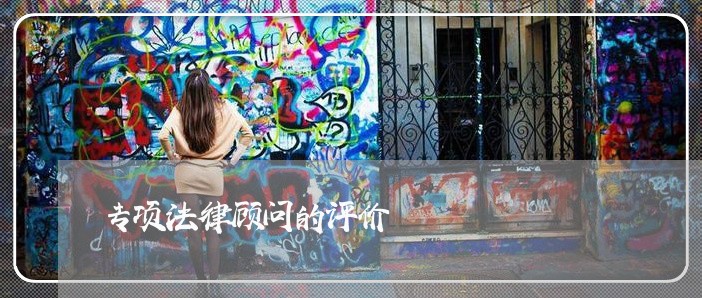 专项法律顾问的评价/2023061715826