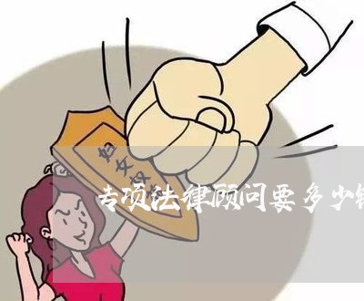 专项法律顾问要多少钱/2023061814036