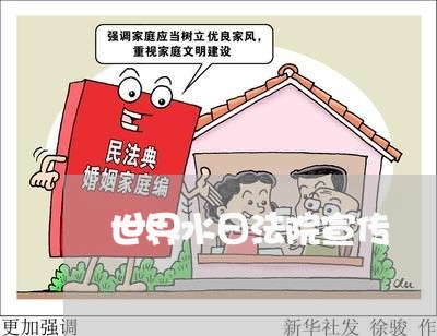 世界水日法院宣传 世界水日法院宣传