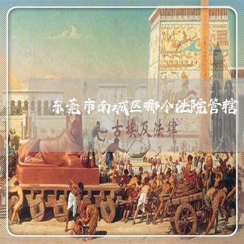东莞市南城区哪个法院管辖 东莞市南城区哪个法院管辖