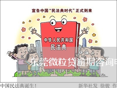 东莞微粒贷逾期咨询电话 东莞微粒贷逾期咨询电话