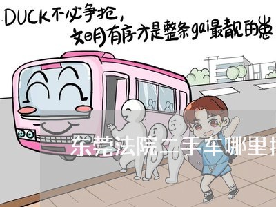 东莞法院二手车哪里拍卖
