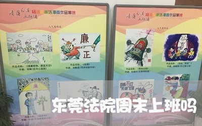 东莞法院周末上班吗 东莞法院周末上班吗