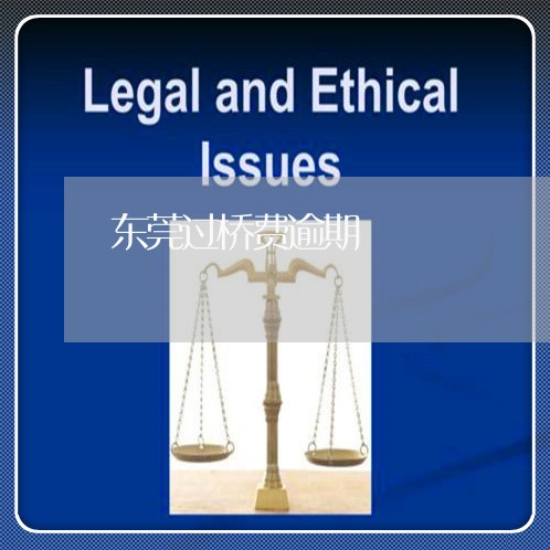 东莞过桥费逾期 东莞过桥费逾期