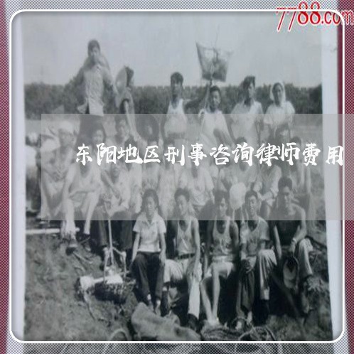 东阳地区刑事咨询律师费用