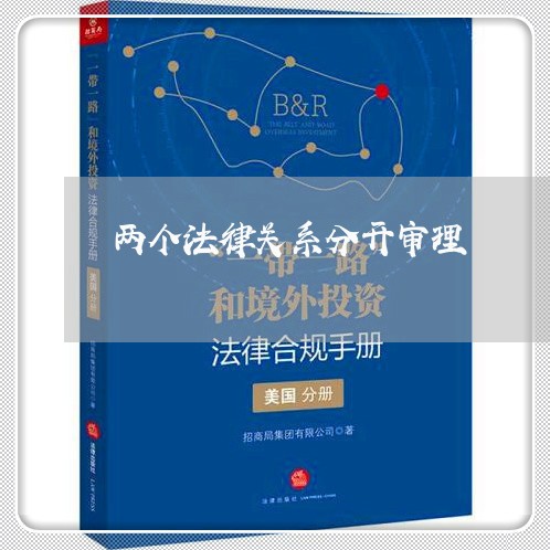 两个法律关系分开审理 两个法律关系分开审理