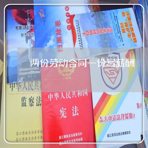 两份劳动合同一份写薪酬/2023061627361 两份劳动合同一份写薪酬/2023061627361