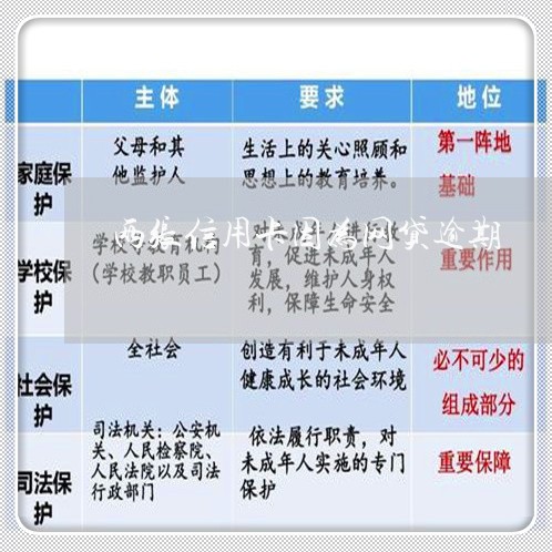 两张信用卡因为网贷逾期/2023060596826