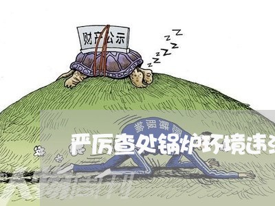 严厉查处锅炉环境违法行为