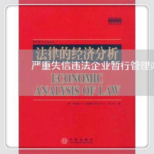 严重失信违法企业暂行管理办法 严重失信违法企业暂行管理办法