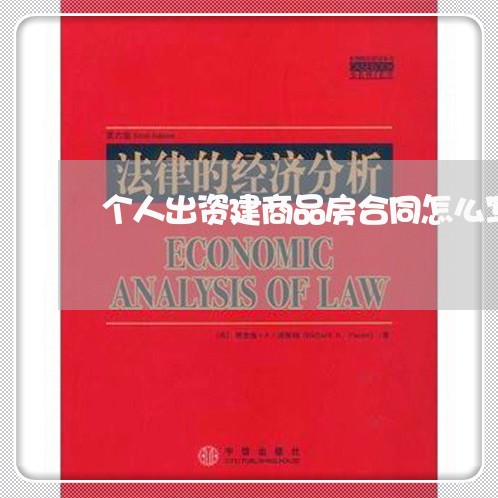 个人出资建商品房合同怎么写/2023042550582