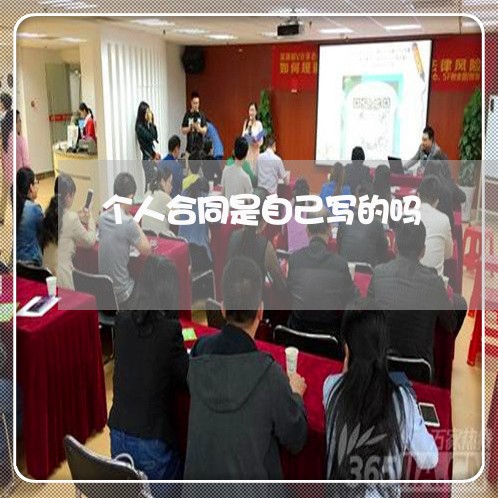 个人合同是自己写的吗/2023022603183