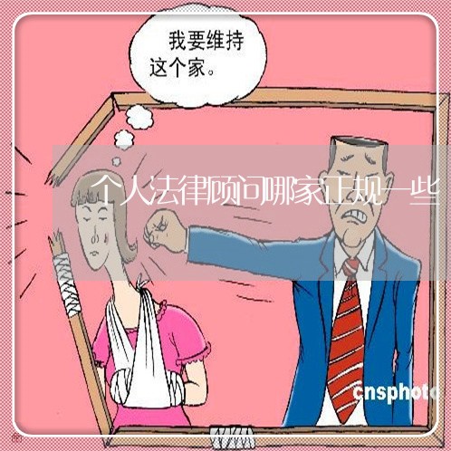 个人法律顾问哪家正规一些 个人法律顾问哪家正规一些