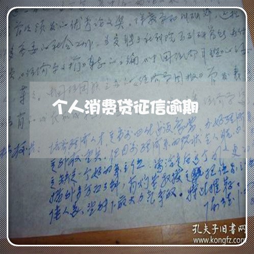 个人消费贷征信逾期/2023020644614