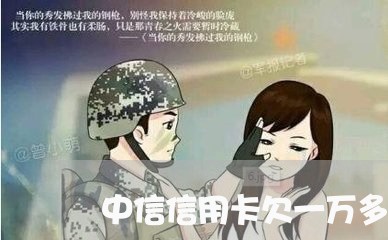 中信信用卡欠一万多说要起诉