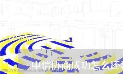 中信协商成功怎么还款/2023070794837