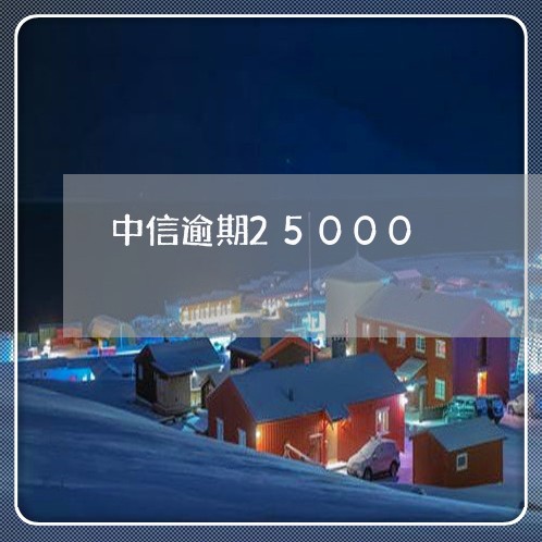 中信逾期25000/2023100504038