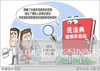 中信银行能否协商还款/2023070884714