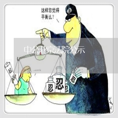 中公北京法院公示