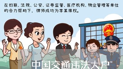 中国交通违法大户 中国交通违法大户