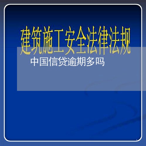 中国信贷逾期多吗/2023020327389