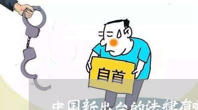 中国新出台的法律有哪些 中国新出台的法律有哪些