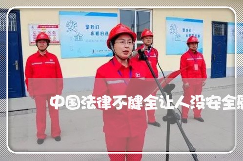 中国法律不健全让人没安全感 中国法律不健全让人没安全感