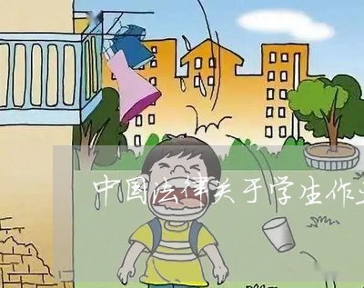 中国法律关于学生作业