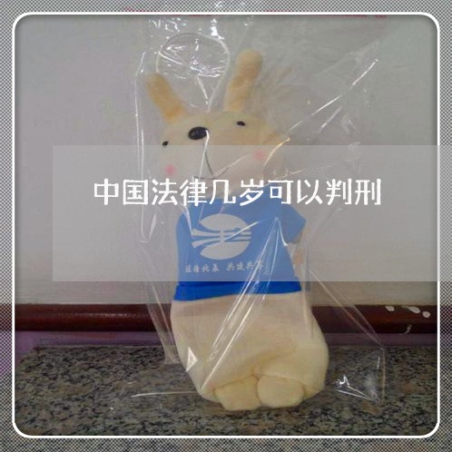 中国法律几岁可以判刑