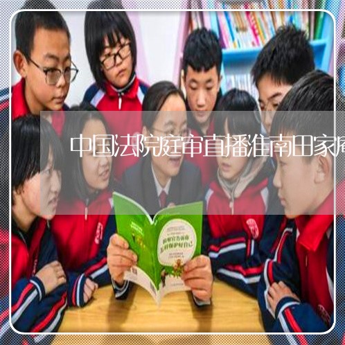 中国法院庭审直播淮南田家庵