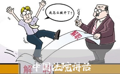 中国法院讲话