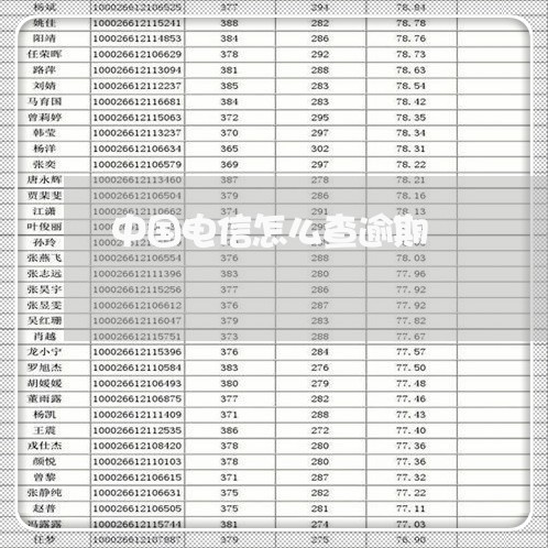 中国电信怎么查逾期/2023020724158