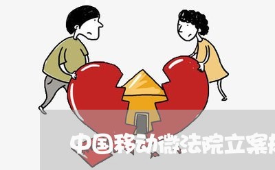 中国移动微法院立案规定