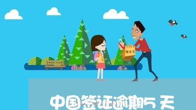 中国签证逾期5天/2023020375249