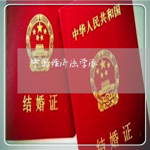 中国经济法学派 中国经济法学派