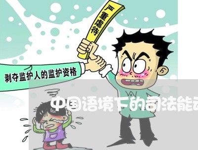 中国语境下的司法能动 中国语境下的司法能动