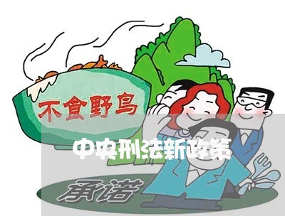 中央刑法新政策 中央刑法新政策
