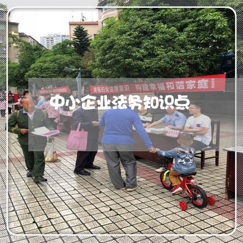 中小企业法务知识点 中小企业法务知识点