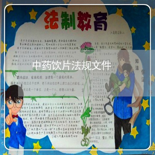 中药饮片法规文件