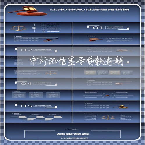 中行证信显示贷款逾期